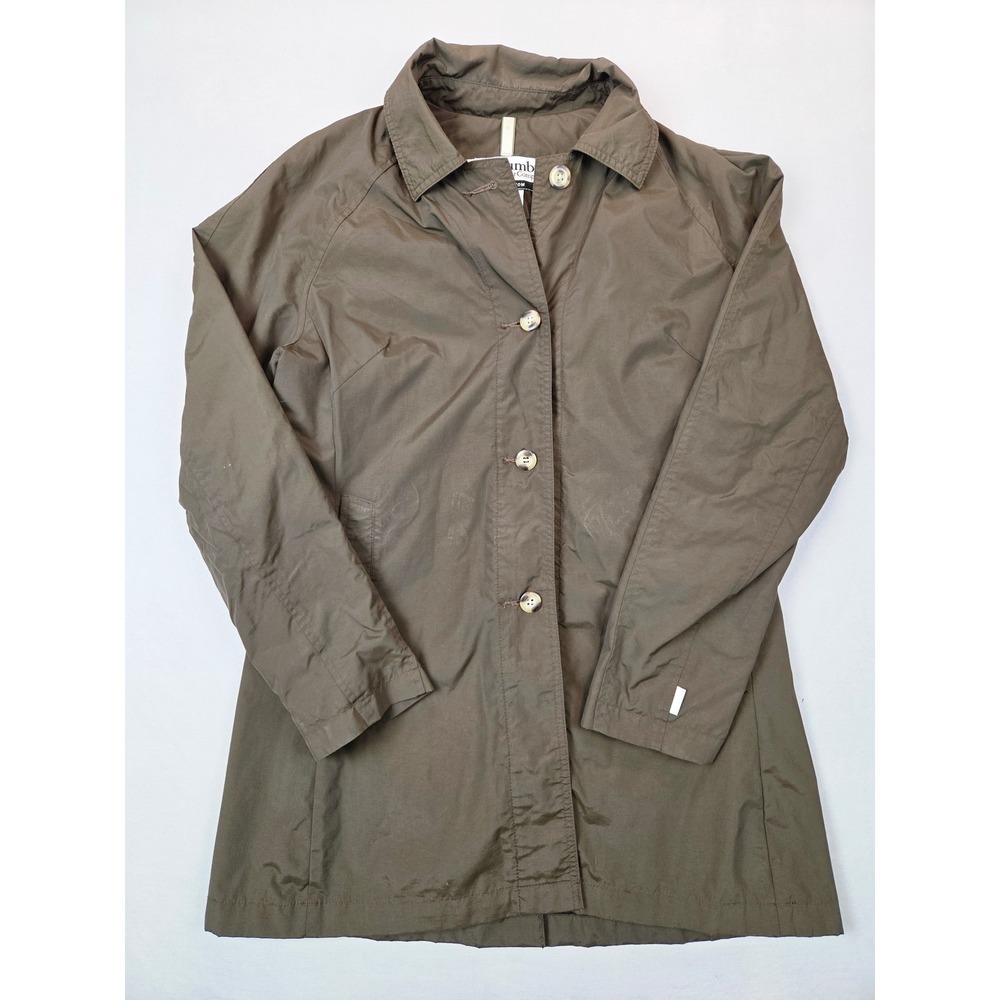 Columbia Sportswear Womens Brown Trench Coat Jacket Button Front Size Medium